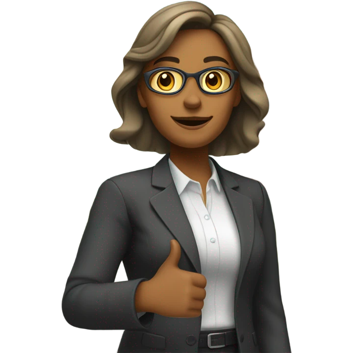 Female Teacher hitchhiking  emoji