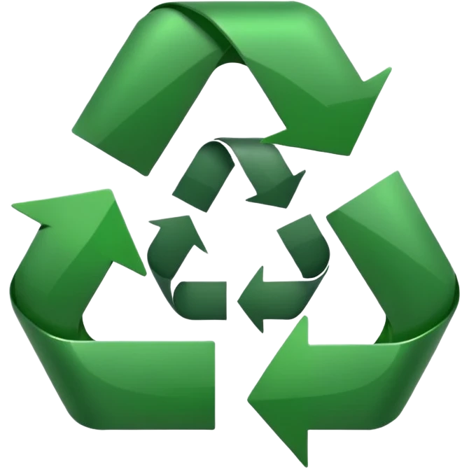 CIRCULO COM SETASSIMBOLO DE RECICLEAGEM REDONDO emoji