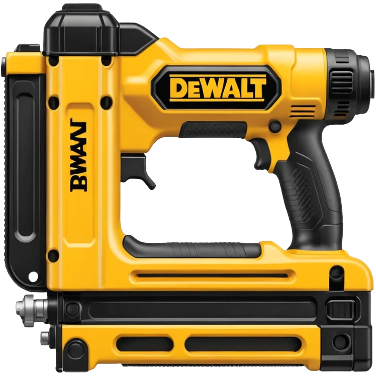 DeWalt nail gun, yellow and black, minimal details emoji