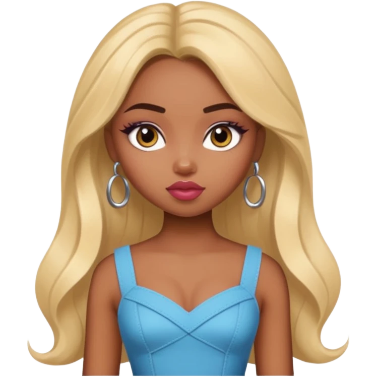 a pretty bratz dusky girl in a metri emoji