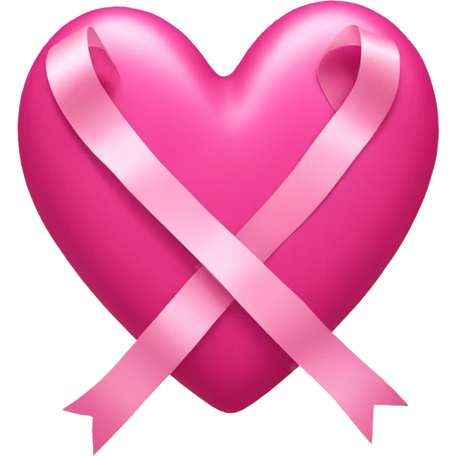 Pink heart with ribbon emoji