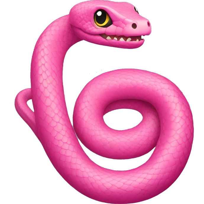 pink snake  emoji