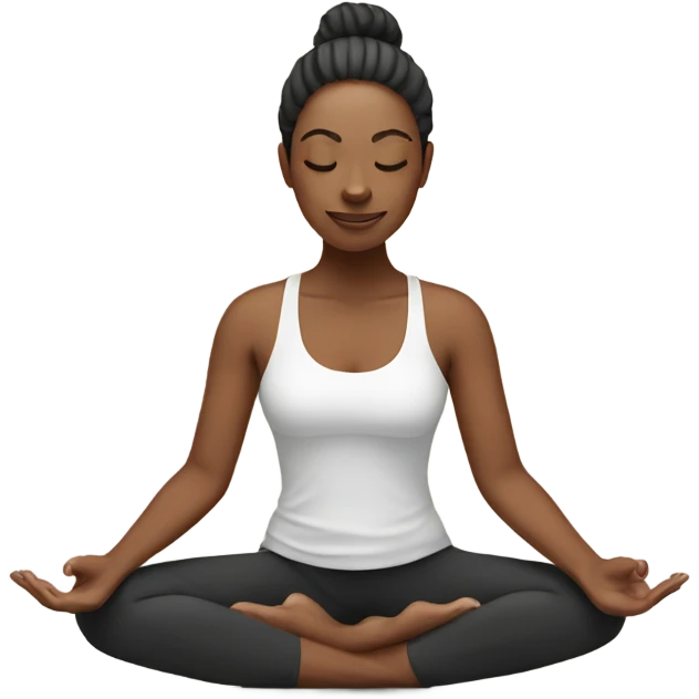 woman doing yoga emoji