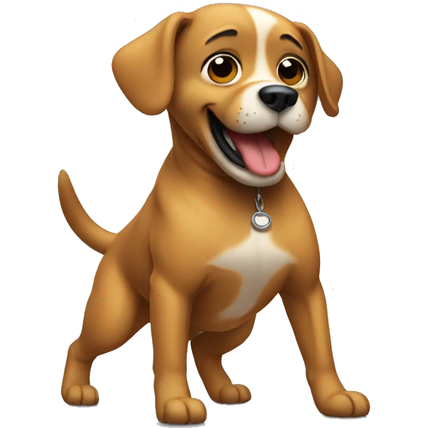 Dog twerking emoji