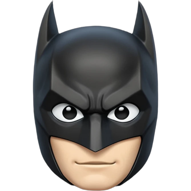 Black Batman logo emoji