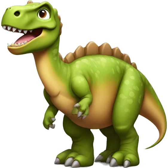 dinosaur with teddy  emoji