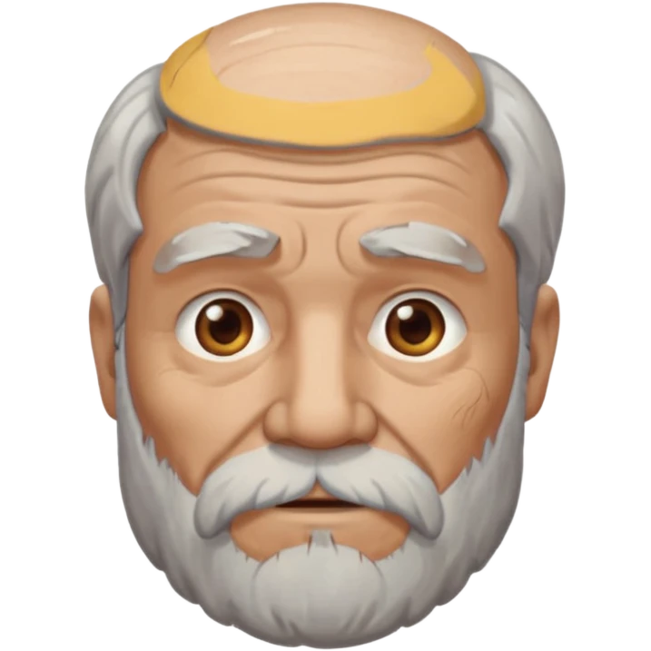 old man bearded gray hair emoji