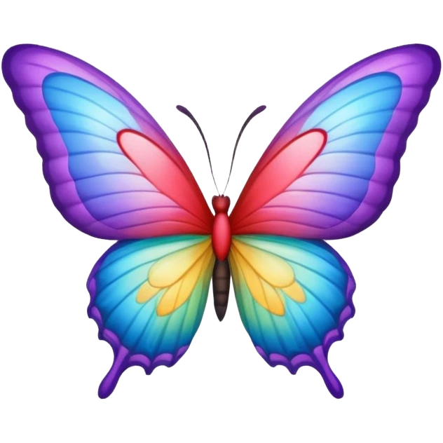 butterfly sky heart emoji