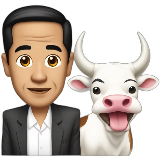 jokowi-and-bull emoji