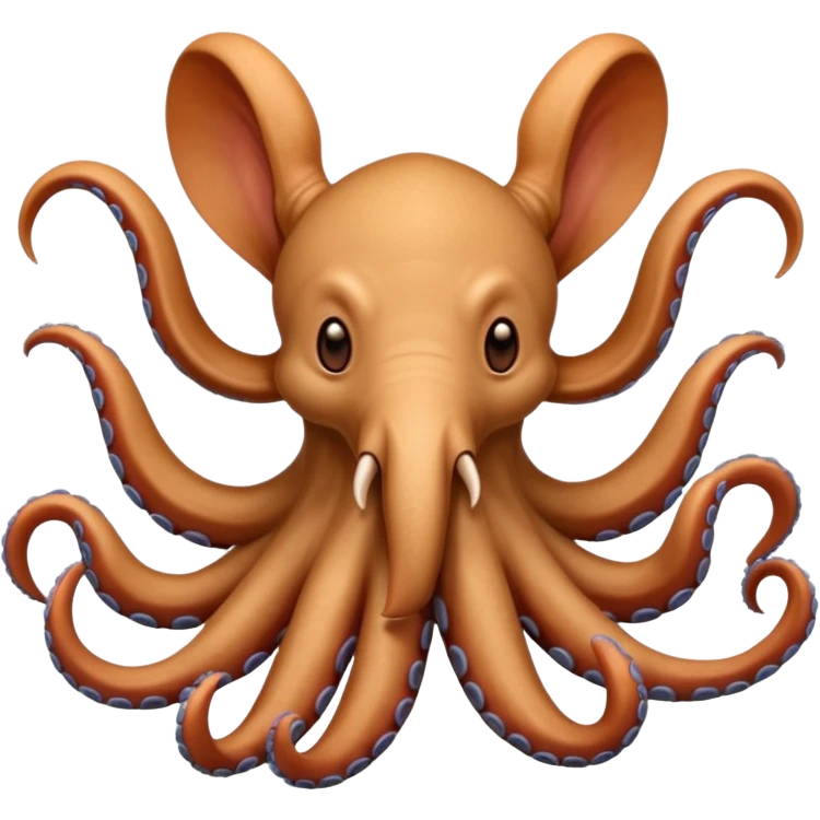 A Aardvark with Octopus arms emoji