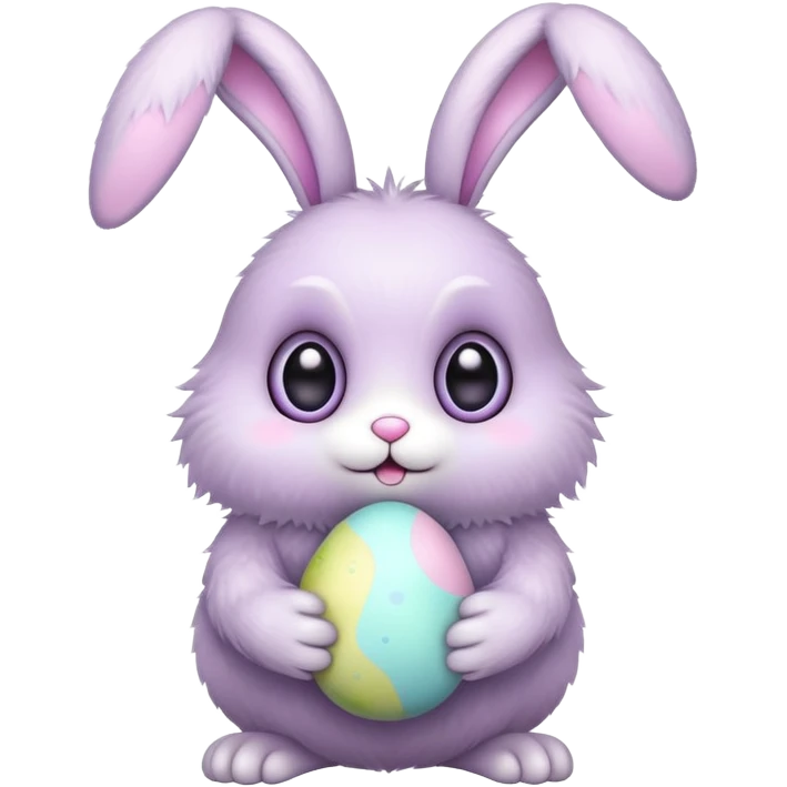 alien kawaii easter bunny  emoji