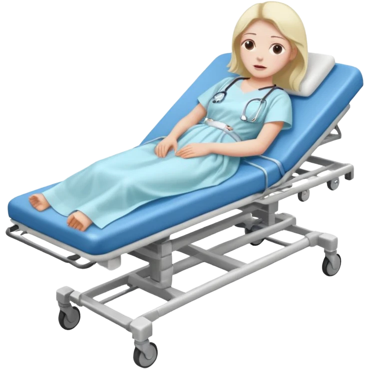 woman on stretcher emoji