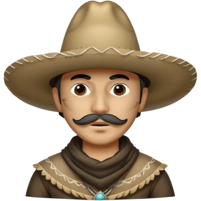 a bandito with smoke covering him emoji