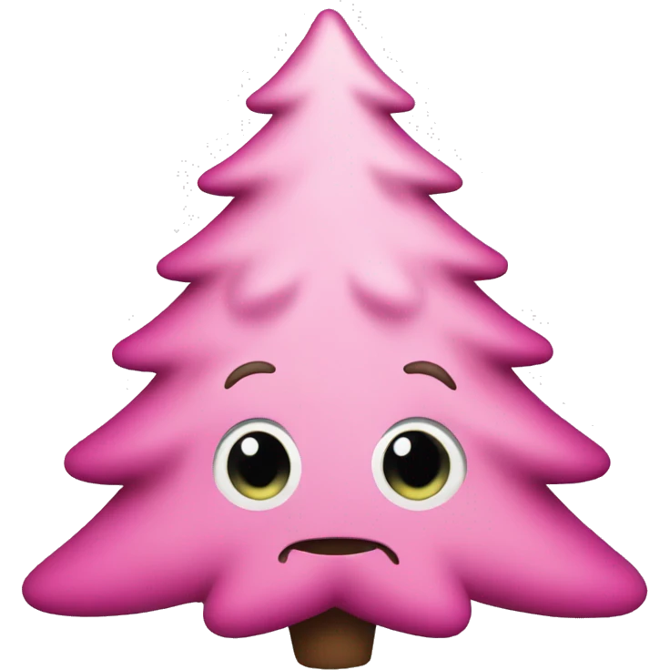 Pink Christmastree emoji