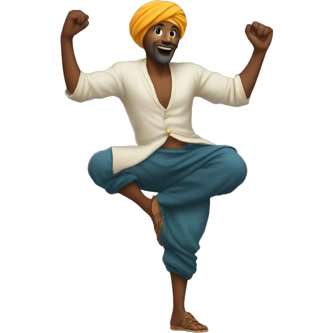 Turban man dancing emoji