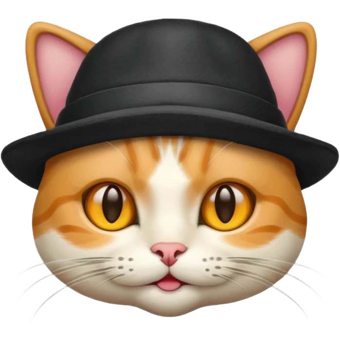 Cat with hat emoji