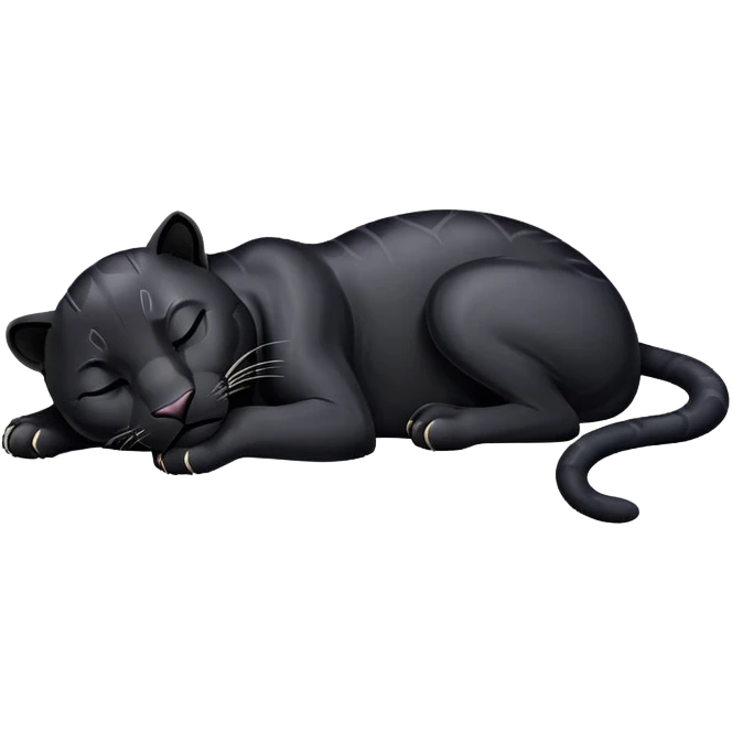 Black Panther sleeping emoji