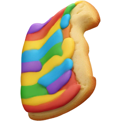 Rainbow Italian cookie emoji