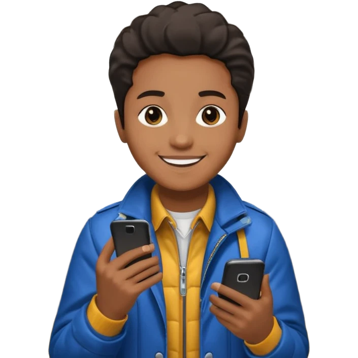 Rider with phone,Metro Riders, inside metro train, no transparent, with background,full image , negative transparent, positive background. emoji