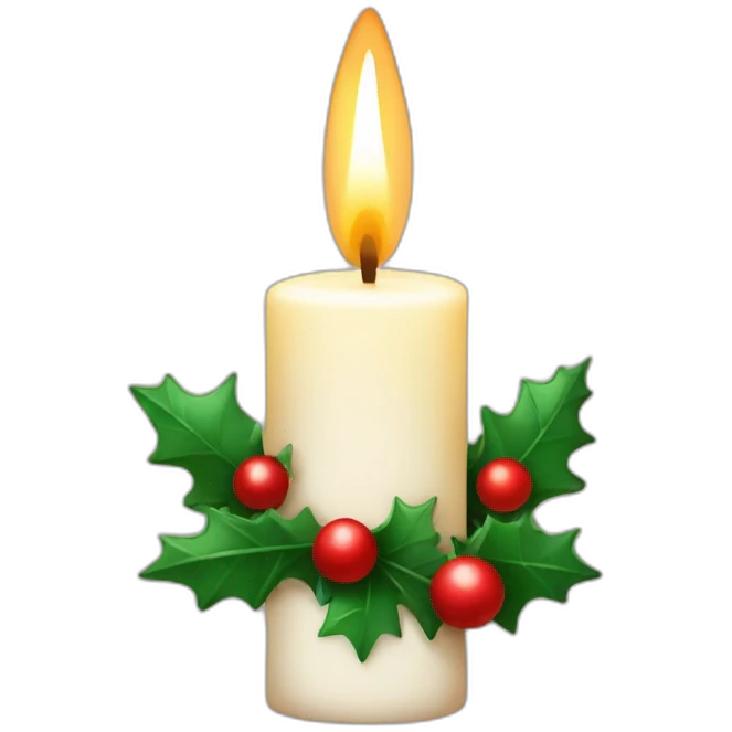 christmas candle emoji