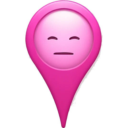 Pink location pin emoji