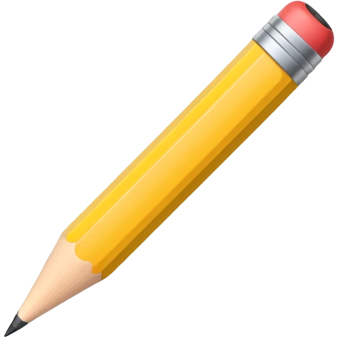 Lapiz de escribir con borra emoji