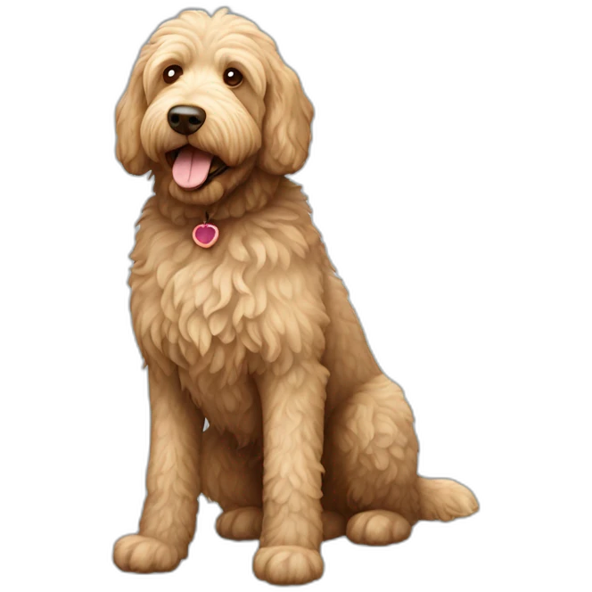 Labradoodle Dog Full Body emoji