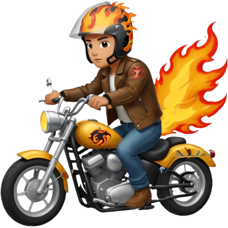 暴走族がバイクに乗って走ってる emoji