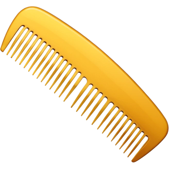 narrow hair comb emoji