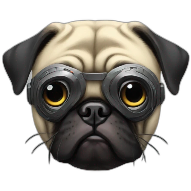 cyberpunk pug emoji