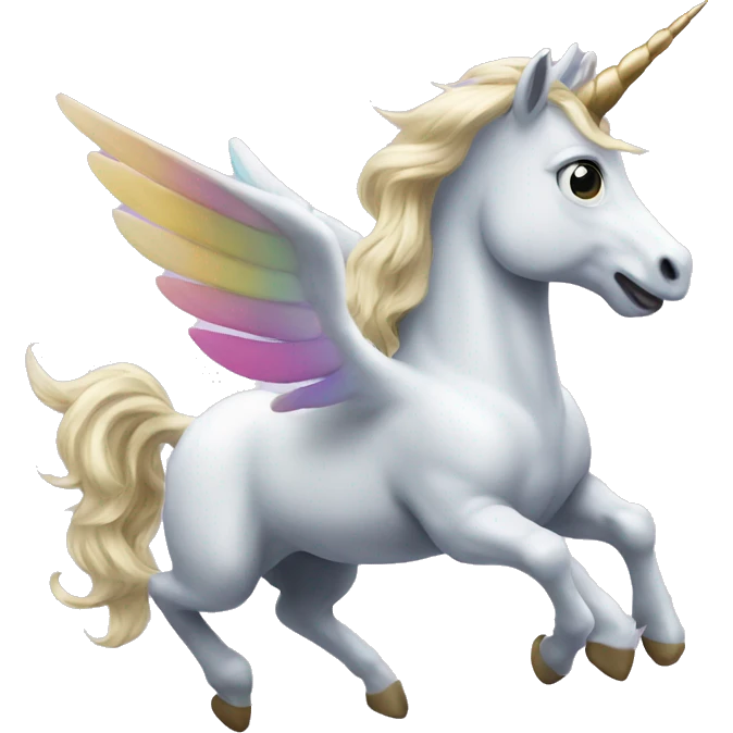 a flying unicorn  emoji
