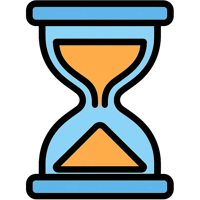 hourglass representing age emoji