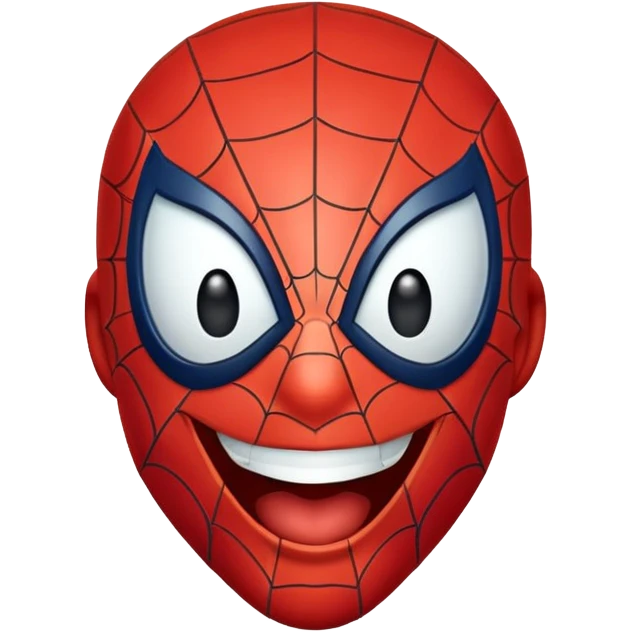 Laughing spiderman emoji