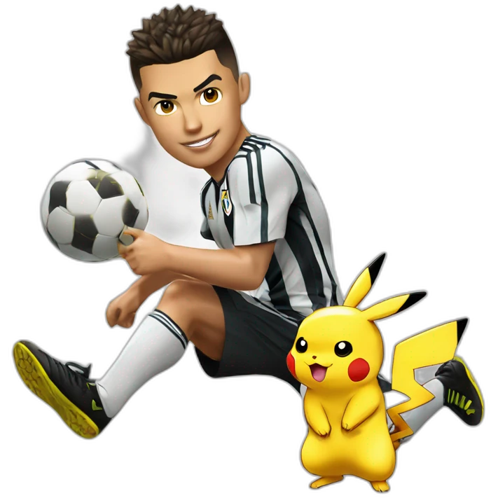ronaldo shoot pikachu emoji