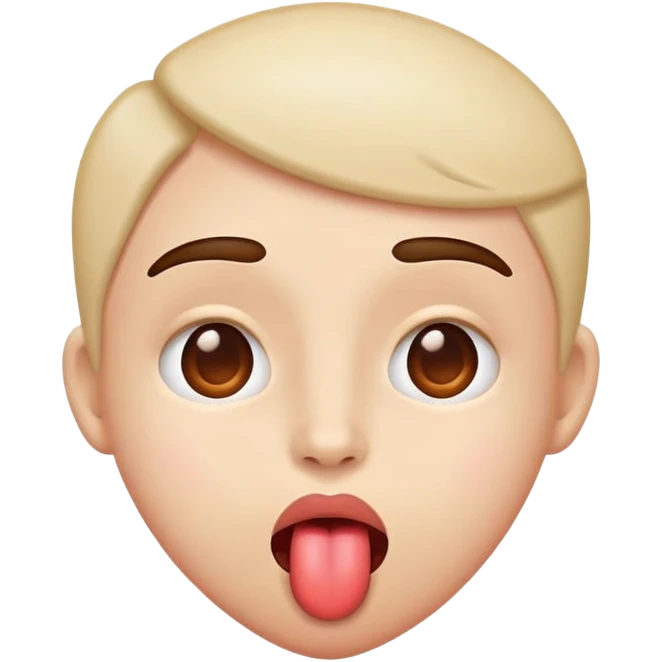 heart eyes with tongue out emoji