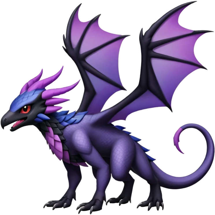 Salandit-Absol-Noibat-Noivern-Hybrid (Full body) emoji