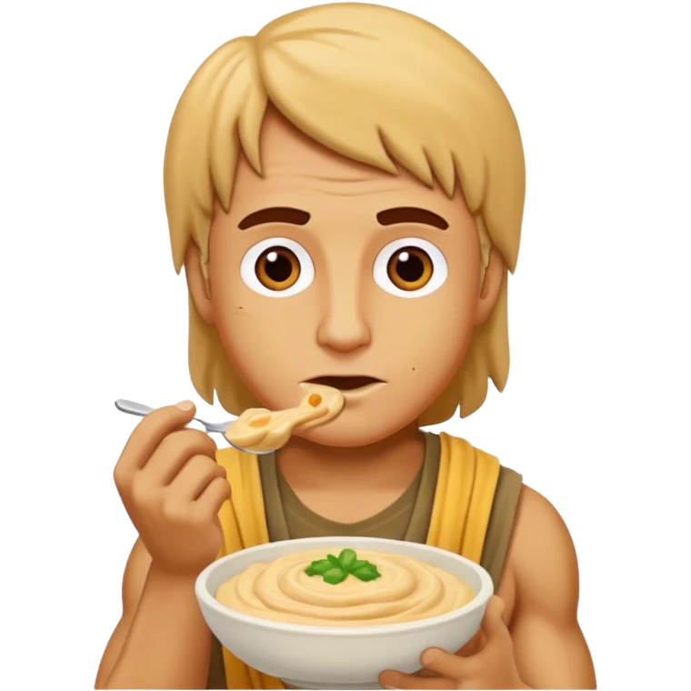 Rambo eating hummus emoji