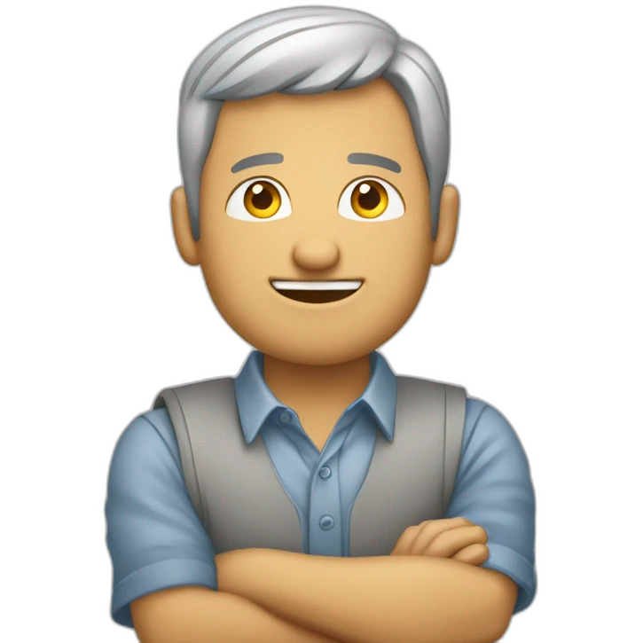 hombres hablando de negocios toma esta imagen y luego mejora los ojos emoji