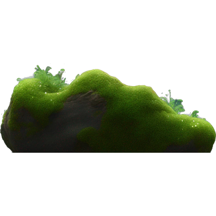 Sparkling glittering galactic nebula moss emoji