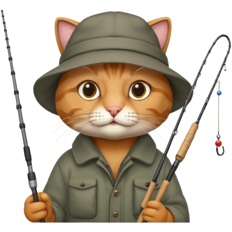 cat fisherman emoji