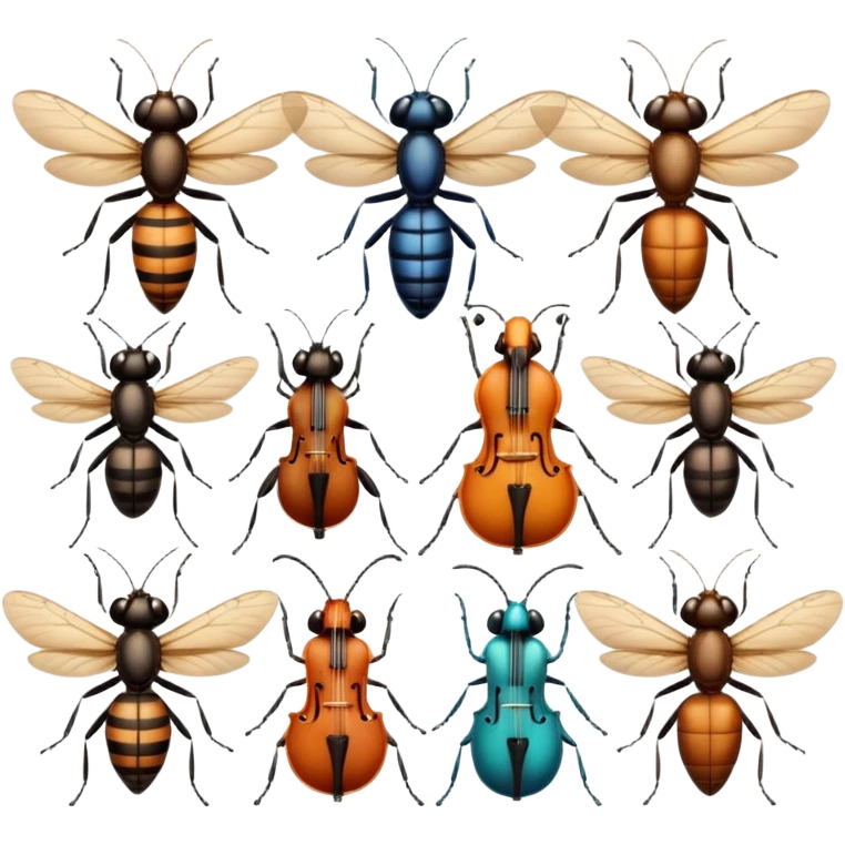 Musician Insects emoji