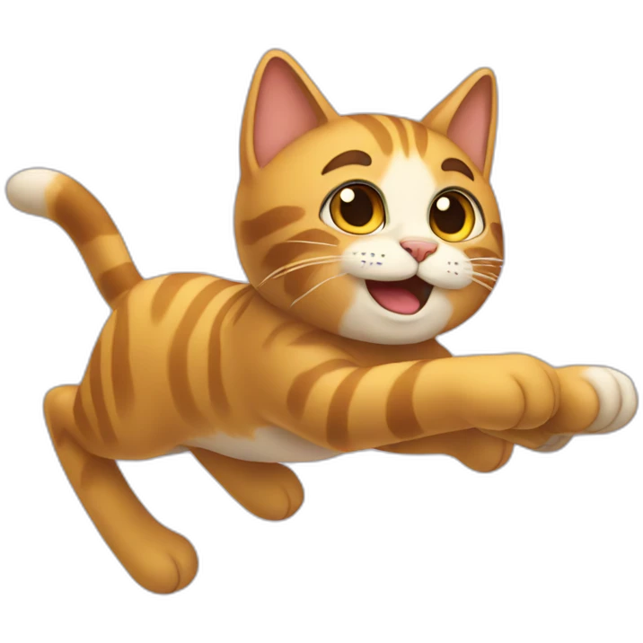 flying cat emoji