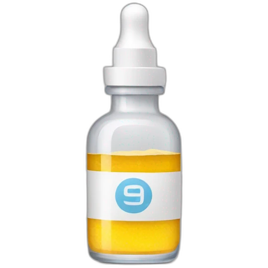 un flacon de sérum emoji