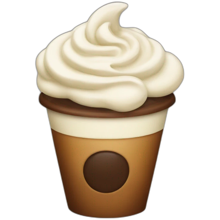 Coffee with cream emoji