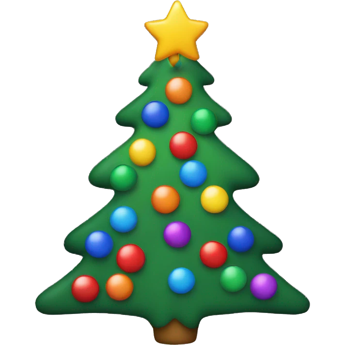 gay christmas tree emoji