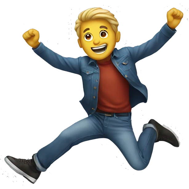man jumping emoji