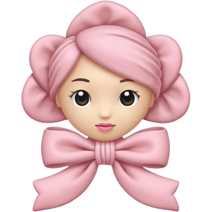 Nœud rose pastel emoji