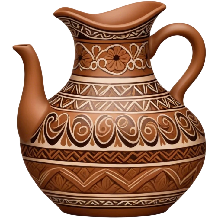Cinematic Realistic image of a piece of Bolesławiec pottery, rendered with intricate, hand-painted designs and detailed textures, set against a softly illuminated backdrop that highlights its artisanal beauty emoji