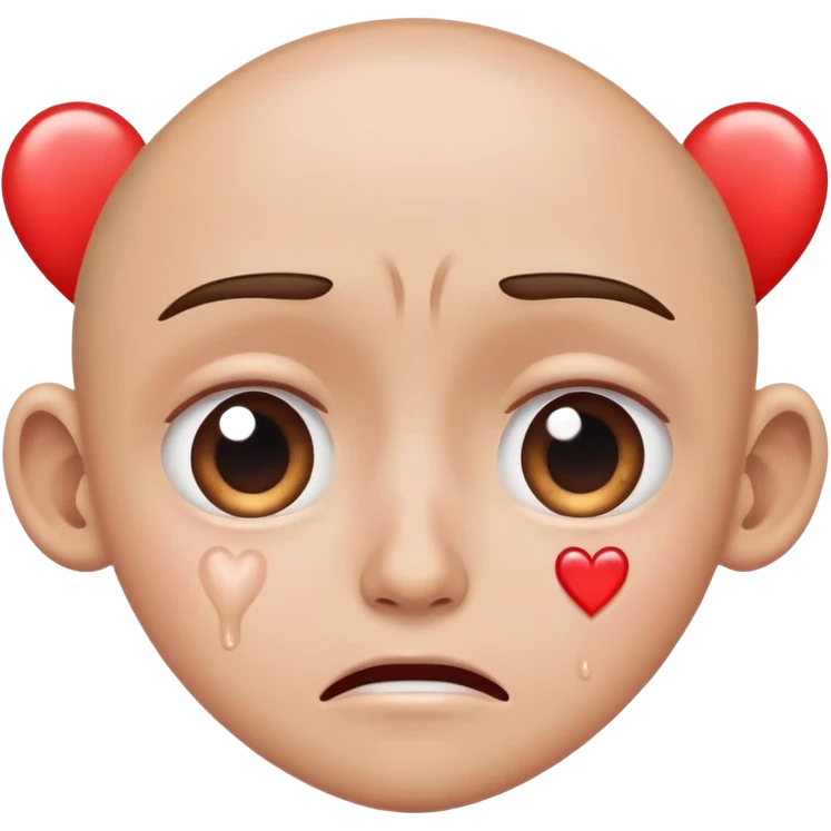 Olhos de coração a chorar  emoji