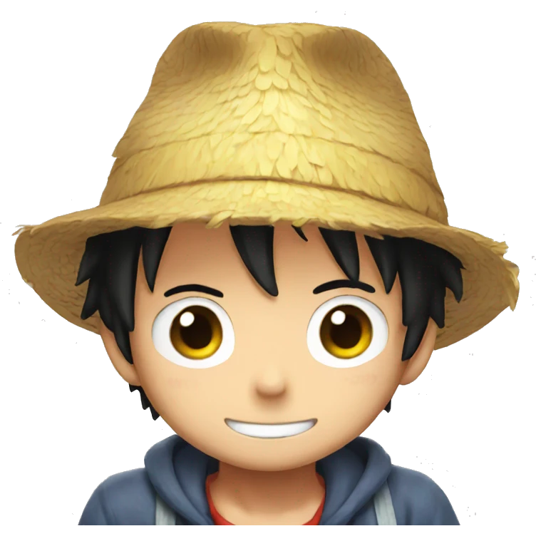 Shy Luffy emoji